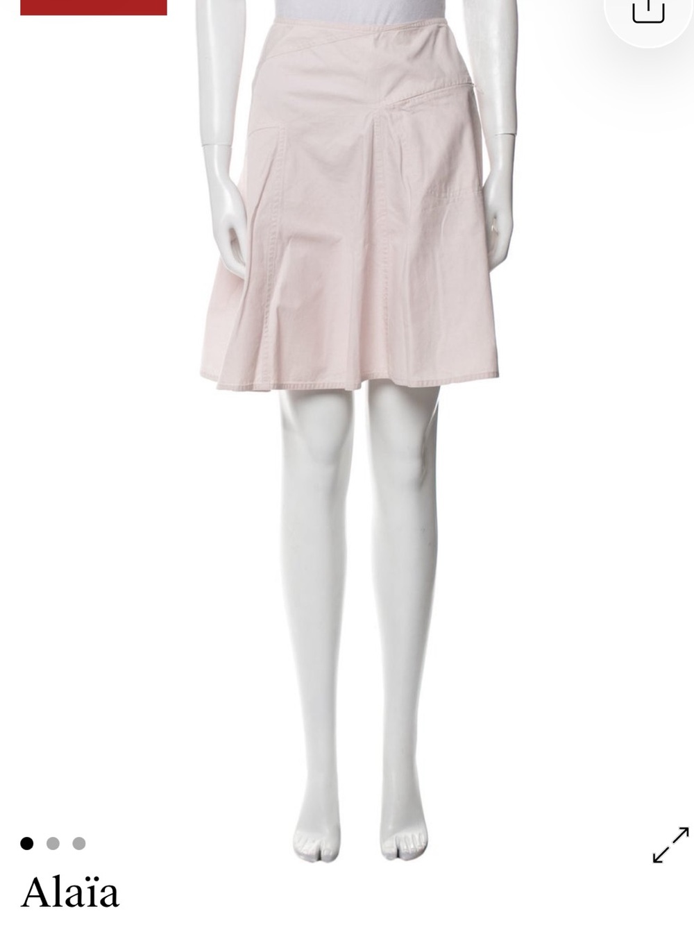 Vintage Alaia Light Pink Skirt